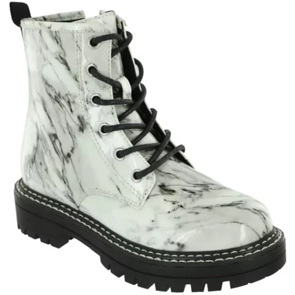 MIA | Kids' Lil Tatunya Marbled Combat Boots |‎ NEW!!!🖤☑️